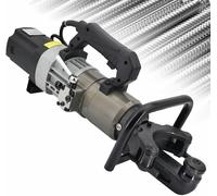 Piegatrice idraulica elettrica del tondo per cemento armato 1800W, tempo di piegatura 10s, maniglia di limitazione della pressione per tondo per cemento armato da 8 mm-32 mm, funzionamento facile per