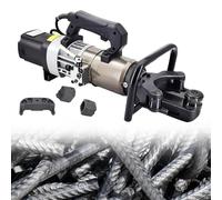 Piegatrice idraulica elettrica per cemento armato, macchina portatile da 1800 W per piegatura e raddrizzamento veloci del tondo per cemento armato nei progetti di costruzione, design durevole ed