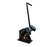 Piegatrice manuale for mini anelli, arricciatrice a barra piatta con asta a manovella for acciaio tondo massimo da 6,5 mm e materiale piatto da 25 × 4 mm
