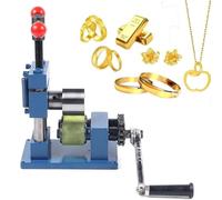 Piegatrice manuale per anelli a manovella, strumento di piegatura per gioielli in metallo per anelli di cucchiaio, bracciali, strumento artigianale per laminatoio fai da te