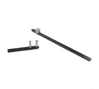 Piegatrice manuale per aste in alluminio e rame, diametro 1-6 mm, strumento di piegatura in acciaio inossidabile con manico da 340 mm, montaggio su banco da lavoro piatto