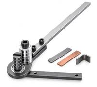Piegatrice manuale per barre piatte, gamma di spessore 1-4 mm, giunto a 5 | Piegatrice manuale per barre d'acciaio, forma pieghe a 90 gradi, officina e fabbricazione fai-da-te