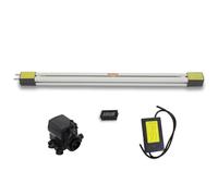 Piegatrice manuale per plastica acrilica con scatola luminosa regolabile e strumento di riscaldamento, ideale per la realizzazione di insegne e progetti di ingegneria