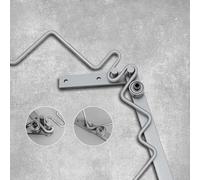 Piegatrice manuale per tubi metallici da 1-6 mm, mini piegatubi con manico da 340 mm, strumento di piegatura del banco da lavoro in acciaio inossidabile per barra piatta e asta rotonda