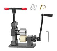 Piegatrice per anelli in metallo, macchina piegatrice manuale gioielli, dispositivo piegatore anelli a manovella, per modellare in modo efficiente vari pezzi di gioielleria in metallo.(Gray,Rubber)