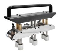 Piegatrice per Bordi a 3 Stazioni, Rullo per Perline in Lamiera con Raggio Ampio 0 a 90°, Strumento per Coperture con Aggraffatura Verticale per Realizzare Pieghe 13 a 130 Mm