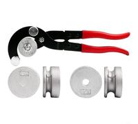 Piegatrice per tubi in acciaio al cromo vanadio per piegatura professionale di alluminio e tubi in acciaio in applicazioni sul campo (maniglia rossa)