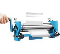 Piegatrice rotonda per lamiere, diametro di rotolamento regolabile e larghezza massima 300 mm, ideale per la fabbricazione di acciaio, rame e alluminio