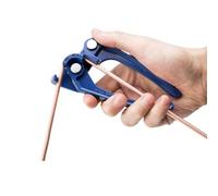 Piegatubi manuale 3 in 1, piegatubi senza saldatura in rame, alluminio e acciaio inossidabile, piccolo utensile for piegatura da 1/8" 3/16" 1/4"(Blue)