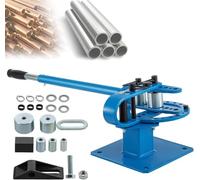Piegatubi manuale con 7 matrici, piegatrice compatta per tubi e barre in acciaio, design professionale per cavi e tubi, costruzione durevole per una piegatura efficiente