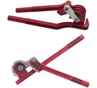 Piegatubi manuale per tubi in rame alluminio acciaio ottone precisi da 0 a 180 gradi Angoli in metallo rosso strumento manuale con marcature chiare della scala per lavori idraulici condotti elettrici
