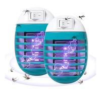 Piège à mouches électrique d'intérieur à brancher, lampada UV | Tue-mouches compact et silencieux pour la maison, le jardin, la terrazza, le balcon, la chambre à coucher, la cuisine, l'intérieur et