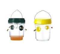 Piege calabrone asiatico, piegatura per gueppe e calabroni all'aperto da appendere vivo a doppio canale, kit trappola per calabrone asiatico selettivo per bottiglia di plastica interna (2pcs/4pcs)