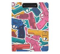 Pieghevole Appunti Colorato Arma Del Fumetto Freddo A4 Appunti Padfolio Doppia Clip Metallo Portapenne Infermieristica Clip Board con coperchio