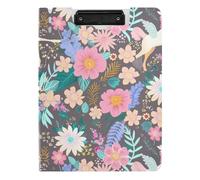 Pieghevole Appunti Estate Multicolore Fiore Brillantezza A4 Appunti Clipfolio Doppia Clip Portapenne Infermieristica Clip Board con coperchio