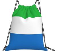 Pieghevole Borsa Multiuso Sierra Leone Flag Print Carino Zaino per Bambini 36x42cm per Piscina,Viaggi,attività per Bambini