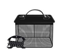 Pieghevole Cestino di Pesce Galleggiante Protezione del Pesce Vivente Reti Portatile Pesca Memoria Netta Porta Gabbia Bucket Facile Uso Portatile Deposito di Rete Cage