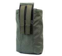 Pieghevole Dump Marsupio Borsa Dump Bag Grande Pieghevole Dump Coulisse Utility Magazine Marsupi, Verde militare, 20*15cm
