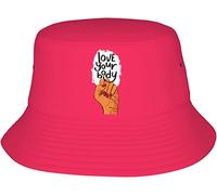 Pieghevole Estate Cappello Feminist Love Your Body Bucket Hat Moderno Cappello Trekking per Spiaggia Campeggio All'aperto