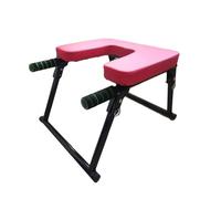 Pieghevole For Verticale For Yoga, Sgabello For Poggiatesta For Trainer For Piedi, Sedia For Inversione For Yoga Con Maniglie,for Balconi Uffici Palestre(Red)