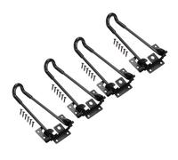 Pieghevole Forcina Gambe,4pz 7.3" Altezza Metallo Caffè Tavolo Mobili Gambe,Nero