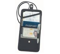 Pieghevole Id, Passport E Carta D'Imbarco Pass Supporto Nero Nuovo