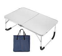 Pieghevole Laptop Tavolo,Portatile con Tote Borsa per Letto Divano,Argento Tono