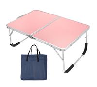 Pieghevole Laptop Tavolo,Portatile con Tote Borsa per Letto Divano,Rosa