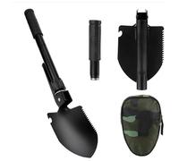 Pieghevole Militare Multifunzionale Badile Vanga Kit Mini Spade in Acciaio Portatile Vanga per Campeggio,Saccopelismo, Giardinaggio