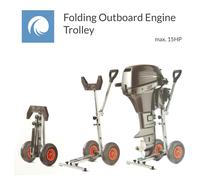 Pieghevole Motore Fuoribordo Trolley, Supporto per Barca / Costa Fino 15HP, 30Kg