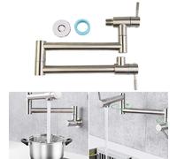 Pieghevole Ottone da Parete Rubinetto Cucina Pentola Filler Girevole Strumento