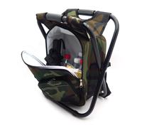 Pieghevole Outdoor Multifunzione Pesca Zaino Spiaggia Sedia Sgabello W/Cooler