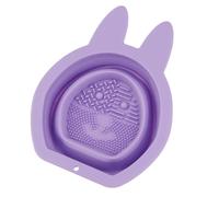 Pieghevole Pennello Trucco Pulizia Ciotola Silicone Cleaner Pad Mats Per Spazzole Silicone Make Up Ciotola di Pulizia Pieghevole Cosmetici Mats