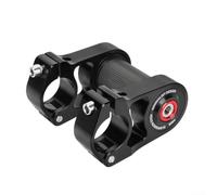 Pieghevole per Bike Shock Absorbing Stem, Doppio Manubrio Riser Per Brompton, 25.4mm Attacco Manubrio Con Sospensione, Lega di Alluminio Per Bicicletta Anteriore