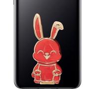 pieghevole per telefono coniglio - Simpatico supporto per telefono a forma di coniglio da scrivania,per tipo pasta tridimensionale per tutti i telefoni cellulari