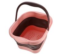 Pieghevole Piede Bagno, 15L/4 Galloni Piedi Ammollo Vasca, Rosa
