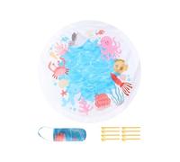 Pieghevole - Piscina Pieghevole Foldable Pool | Piscine Per Bambini Per Esterno | Copertura Portatile Per Piscine | Tappetino Acquatico Pieghevole Antiscivolo Quadrato Per Bambini Piccoli