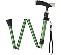 Pieghevole regolabile in canna da uomo MS Crutch - sfera telescopica leggera, anziani regolabili con comoda decorazione regalo genitore Walker Aqiong