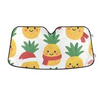 Pieghevole Riflettente Sun Cover per auto accesorio para Auto Interni Natale Ananas Pattern