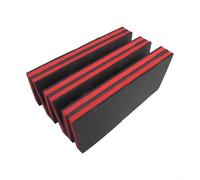 Pieghevole Riparazione Auto Inginocchiarsi Mat 6-Fold Per EVA Foam Pad con Maniglia Portatile Meccanico Sedile Sgabello per Garage Giardinaggio Pavimento Nero Rosso