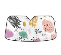 Pieghevole Sun Protector Shield per auto Parabrezza automatico para Autos Vivid Astratto Doodle Pattern
