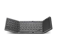 Pieghevole Tastiera Tri-Folding Bluetooth Tastiera Con Touchpad Per La Tastiera Del Telefono Windows Ricaricabile MIni PC