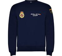 Piel Cabrera Felpa polizia nazionale spagnola Blu navy XX-Large