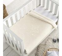 PIELSA Baby - 6654-6 | Coperta Baby | Neonato | Inverno | Mesi | Goffratura | Coperta per lettino | Dimensione 80 x 110, colore naturale