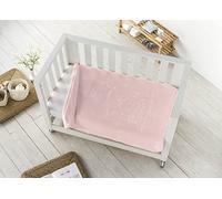 Pielsa Baby, 6655-63, Coperta per bebè, neonato, Coperta per bebè, invernale, coperta per neonati e mesi, coperta per bambini, motivo goffrato, colore: rosa, misura 80 x 110
