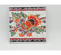 Piemme Ceramiche - Piastrelle in Ceramica Decorate 20 x 20 Serie Cornice Matriosca - 4 Pezzi per Rivestimento Bagno Made in Italy