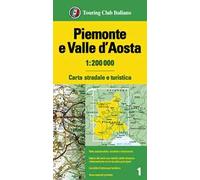 Piemonte e Valle d'Aosta 1:200.000. Carta stradale e turistica
