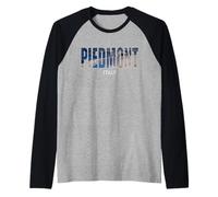 Piemonte Prefettura Italia Città Piemonte Vintage Italia Maglia con Maniche Raglan