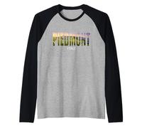 Piemonte Prefettura Italia Città Piemonte Vintage Italia Maglia con Maniche Raglan