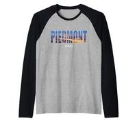 Piemonte Prefettura Italia Città Piemonte Vintage Italia Maglia con Maniche Raglan